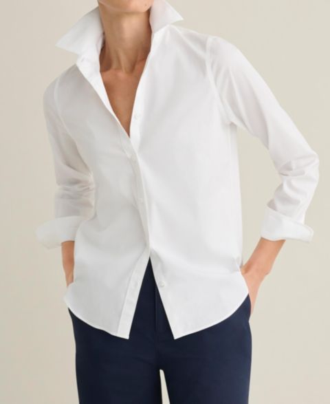 Женская рубашка UNTUCKit Isabella Wrinkle-Free Classic Fit, цвет: Белый