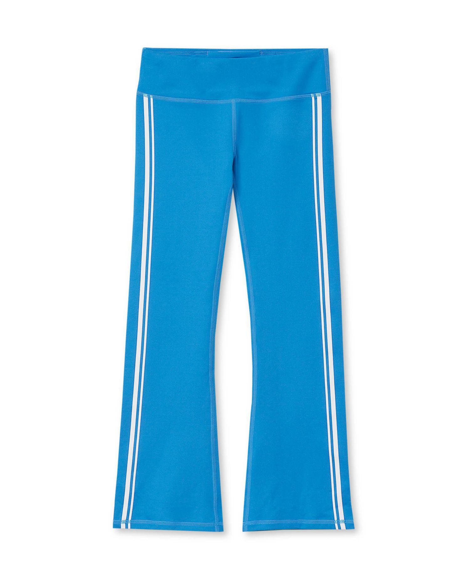 Girls Active Flare Leggings with Side Stripe