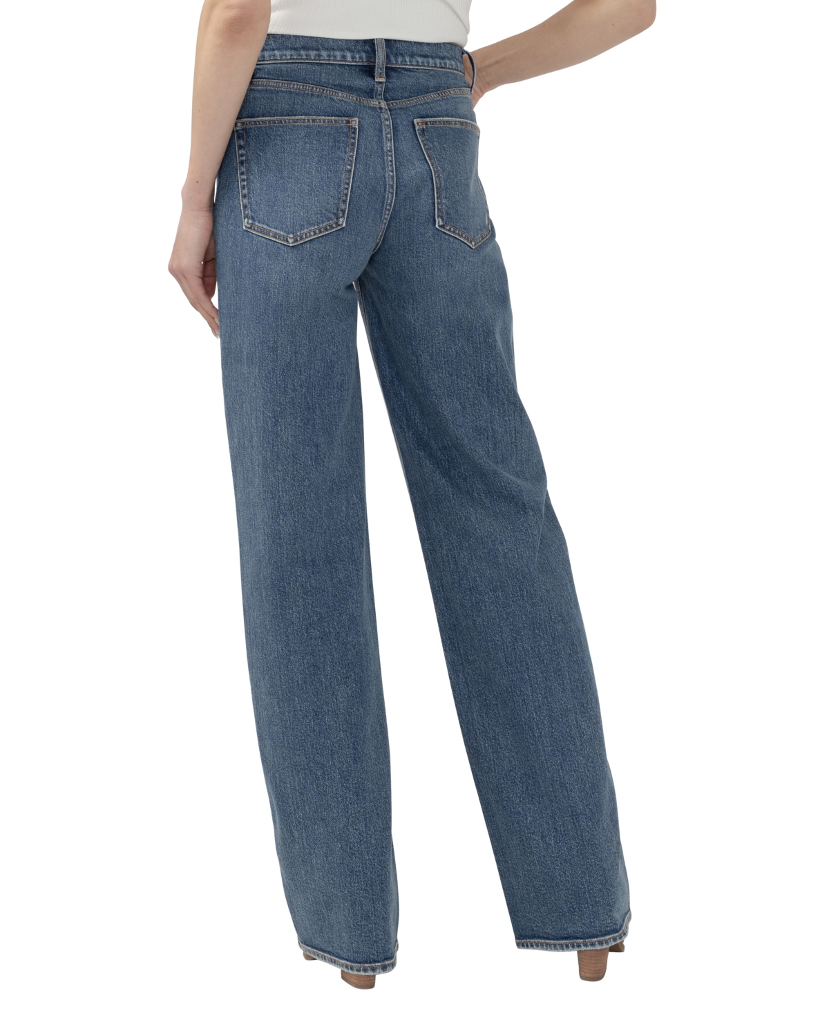Silver Jeans Co. Women's Low-Rise Wide-Leg V-Front