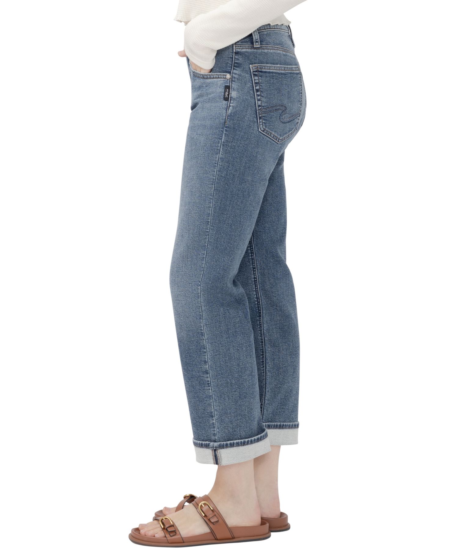 Women's Chelsea Straight Low-Rise Straight-Leg Jeans