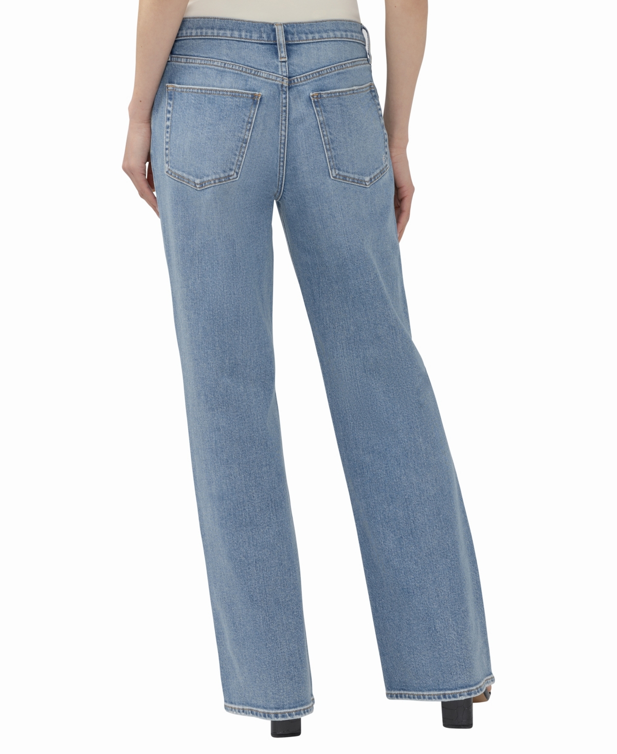 Silver Jeans Co. Women's Baggy Bootcut High-Rise Cotton-Blend