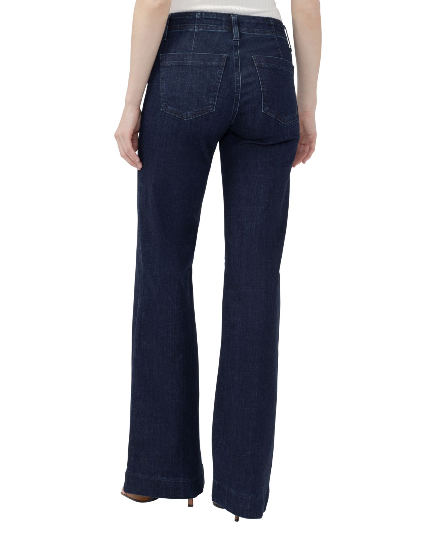 Women's Suki Wide-Leg Mid-Rise Cotton-Blend Jeans