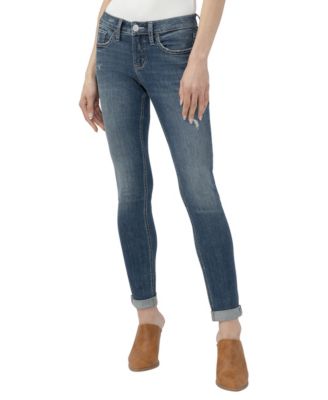 Women's Girlfriend Mid-Rise Skinny Denim Jeans