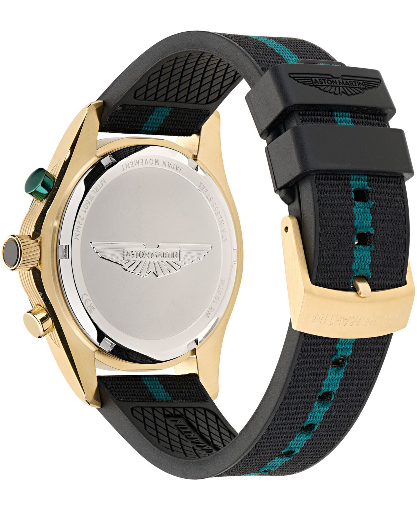 Мужские часы Aston Martin Quartz Three-Hand Fabric Strap Watch 45mm — фото 3