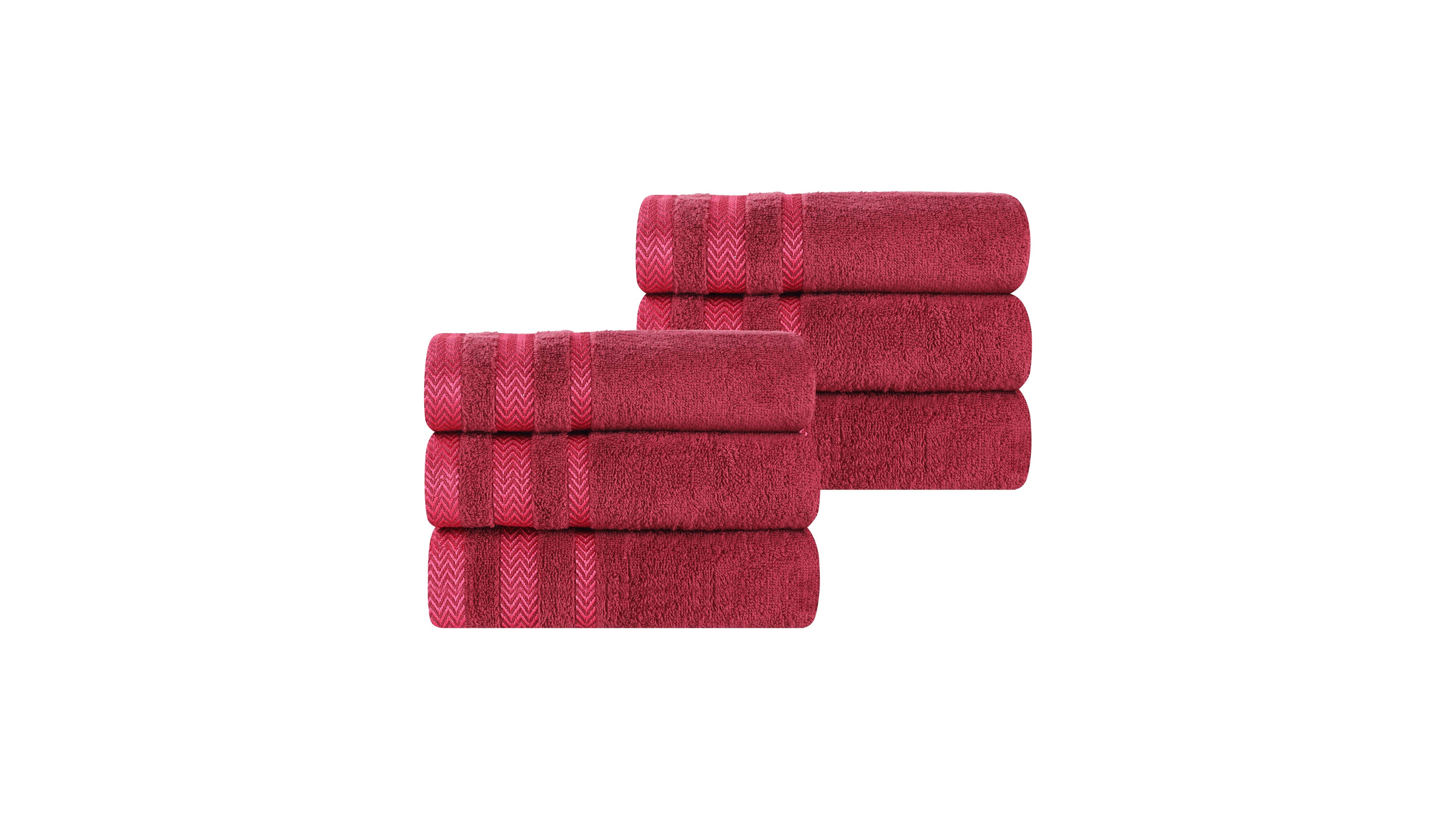 Superior Hays Cotton Absorbent Quick Dry 6-Piece Hand Towel Set