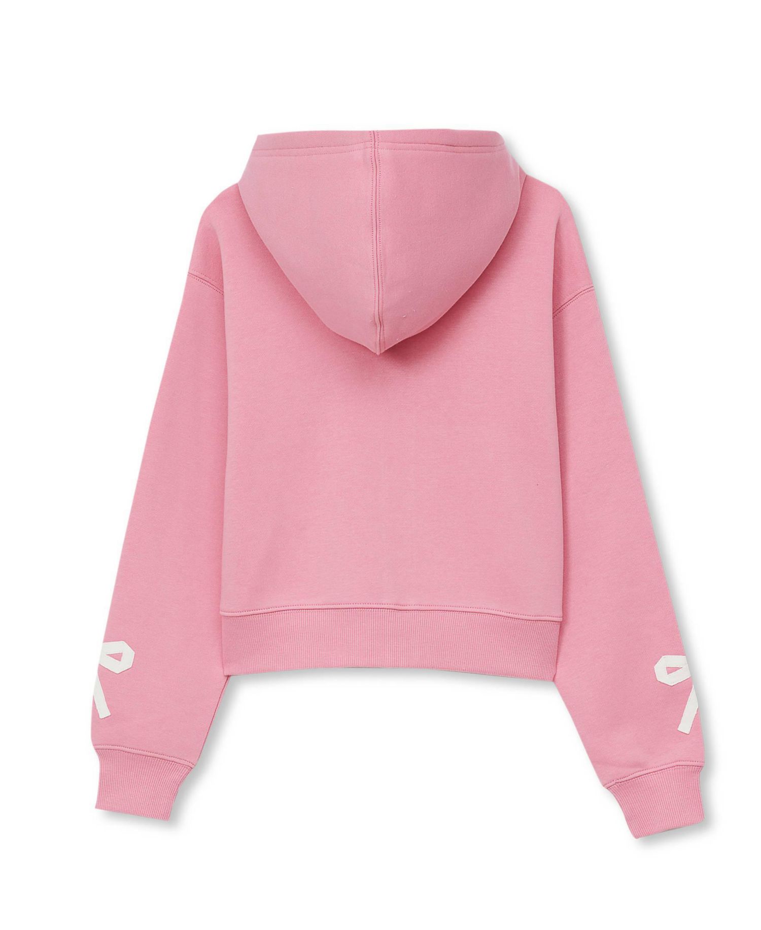 Girls Fleece Hooded Zip Up Bow Sweatshirt