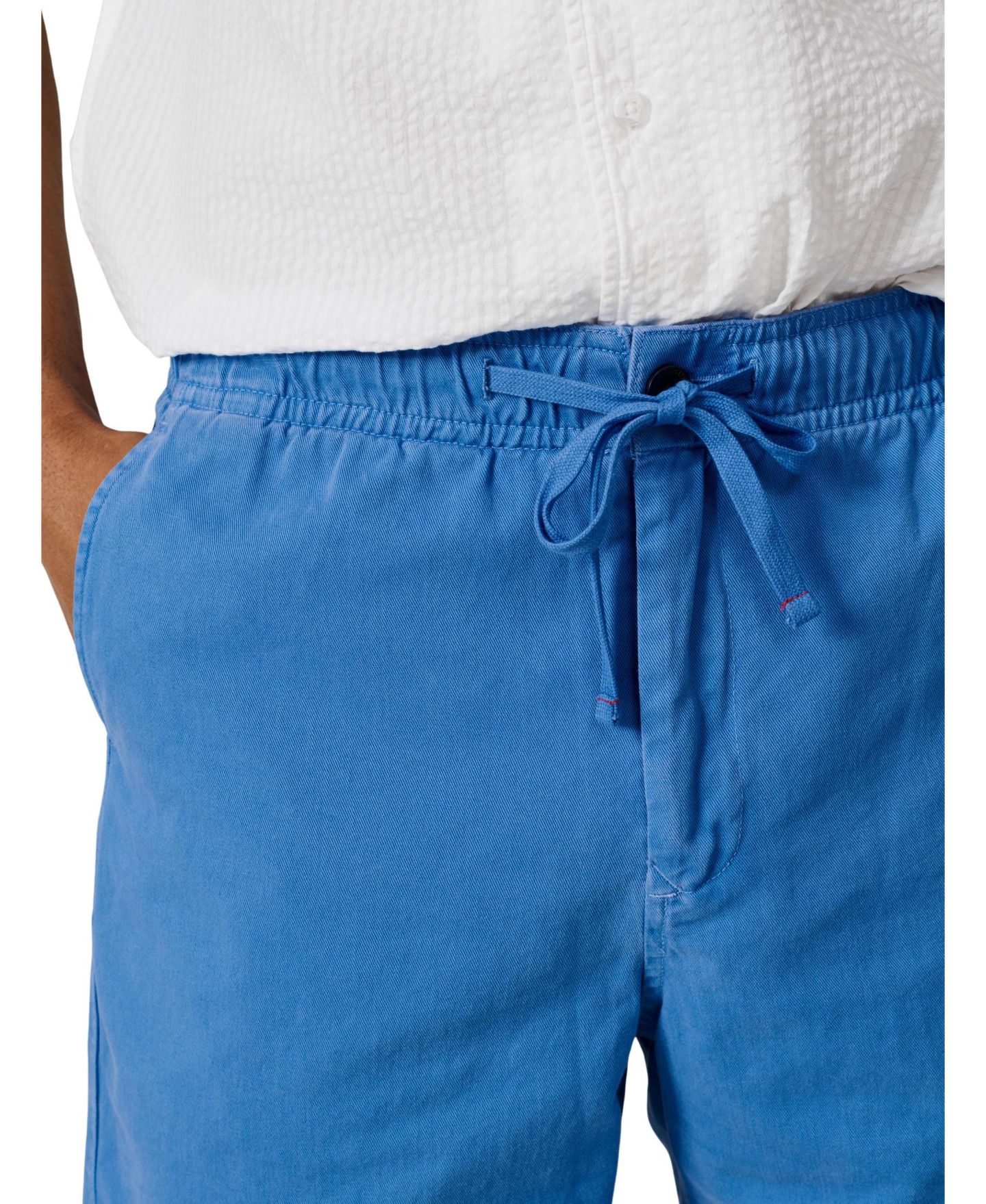 Мужские шорты Aubin Allanby Drawstring Cotton Shorts, 6.3" Inseam, цвет: Cornflower — фото 5