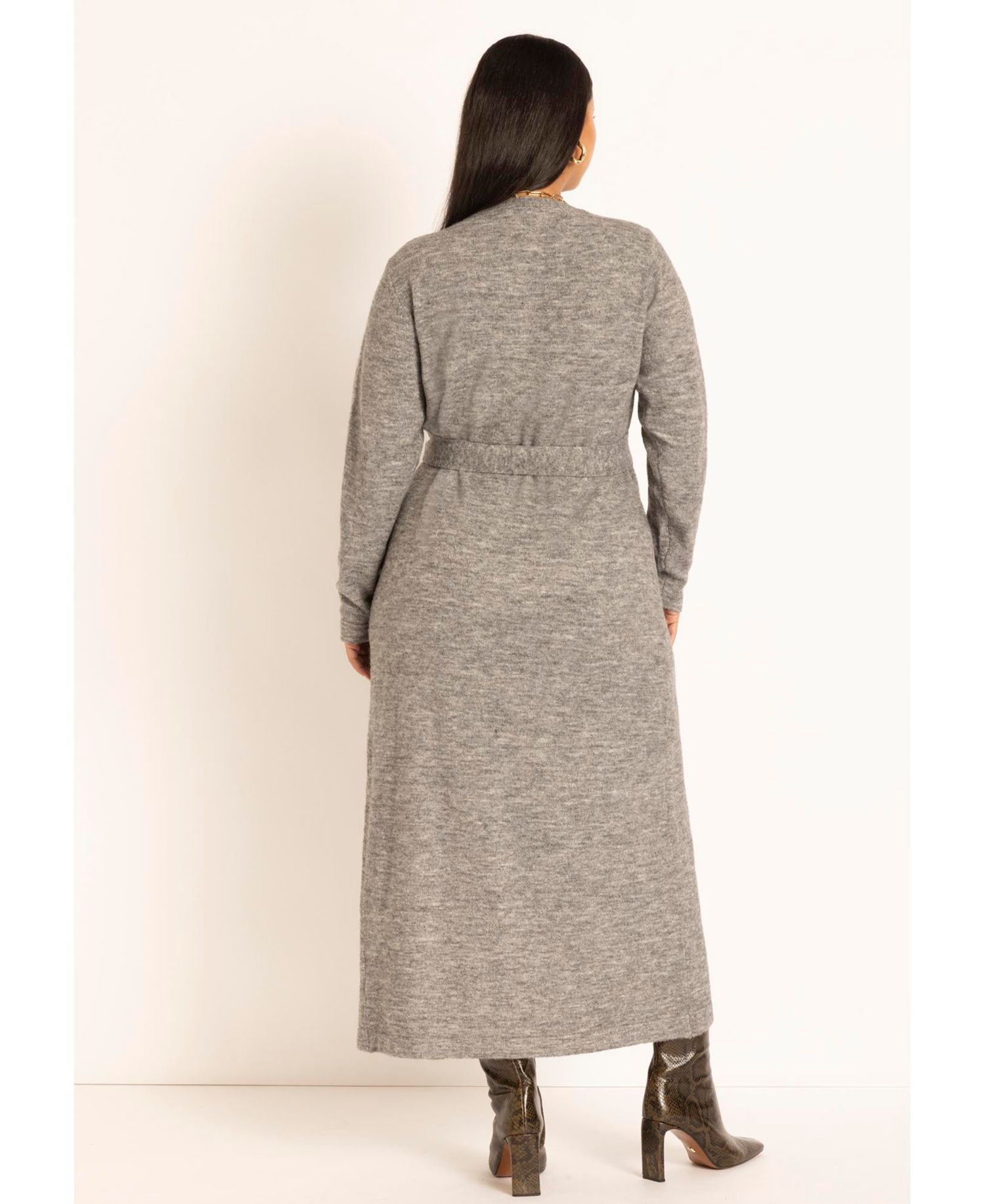 Women's Sweater Wrap Dress
