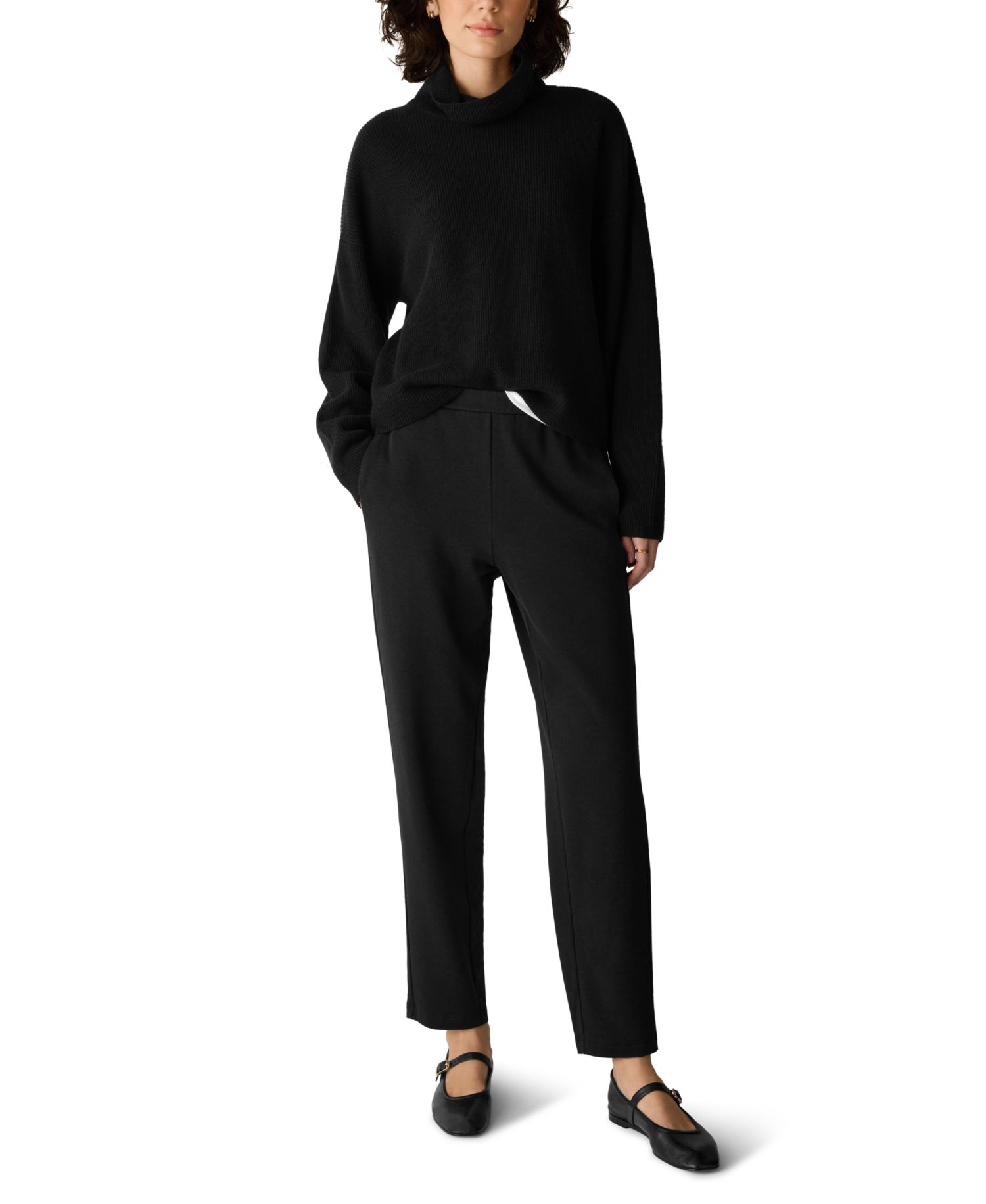 Women's Hug Slouchy Brushed Terry Ankle Pant
