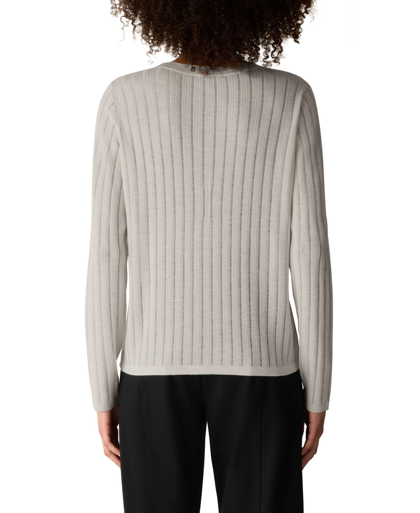 Женский свитер Eileen Fisher Crewneck Long-Sleeve Merino Wool, цвет: Plaster — фото 4