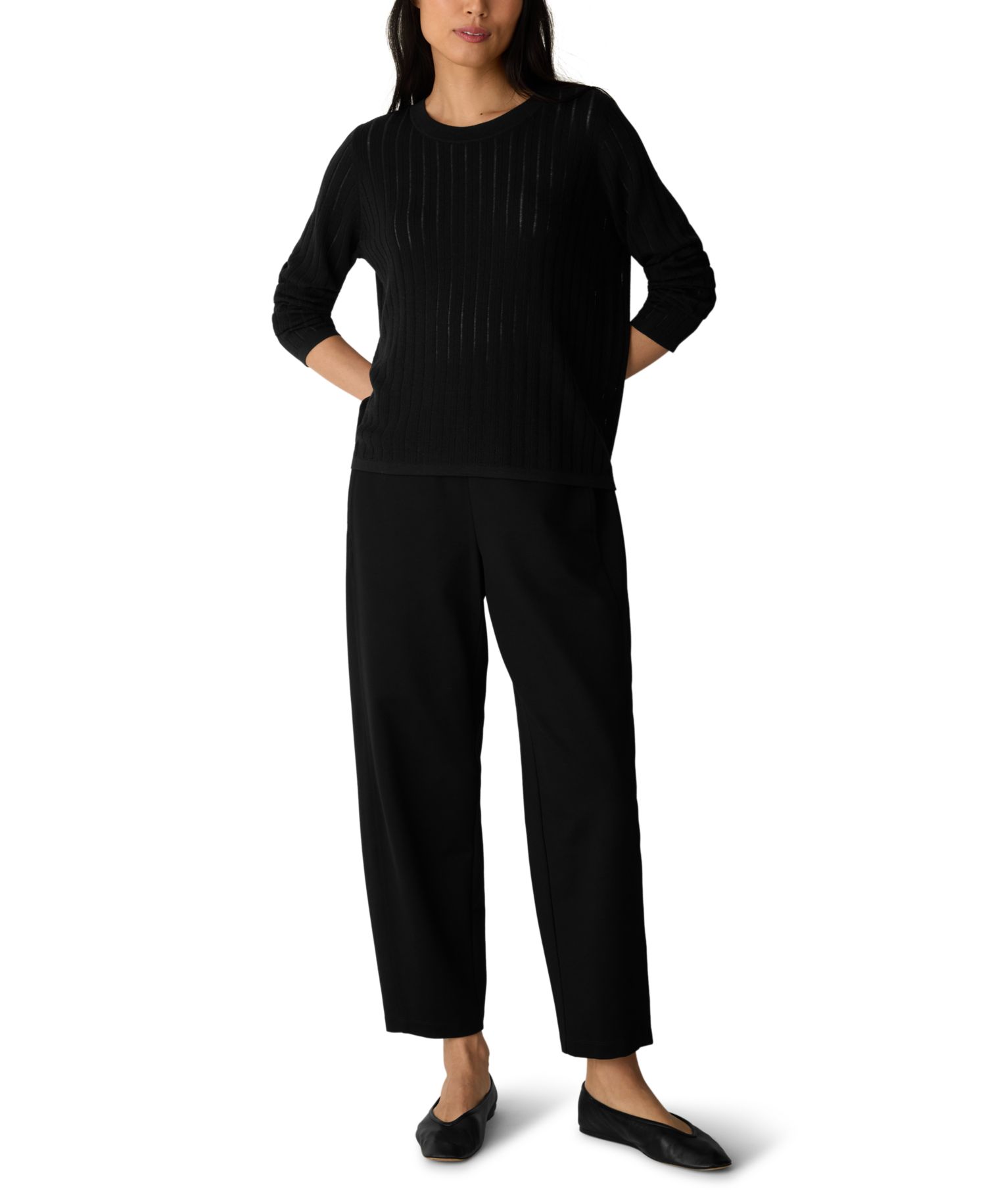 Women's Pull-On High-Rise Doubleknit Lantern Pants