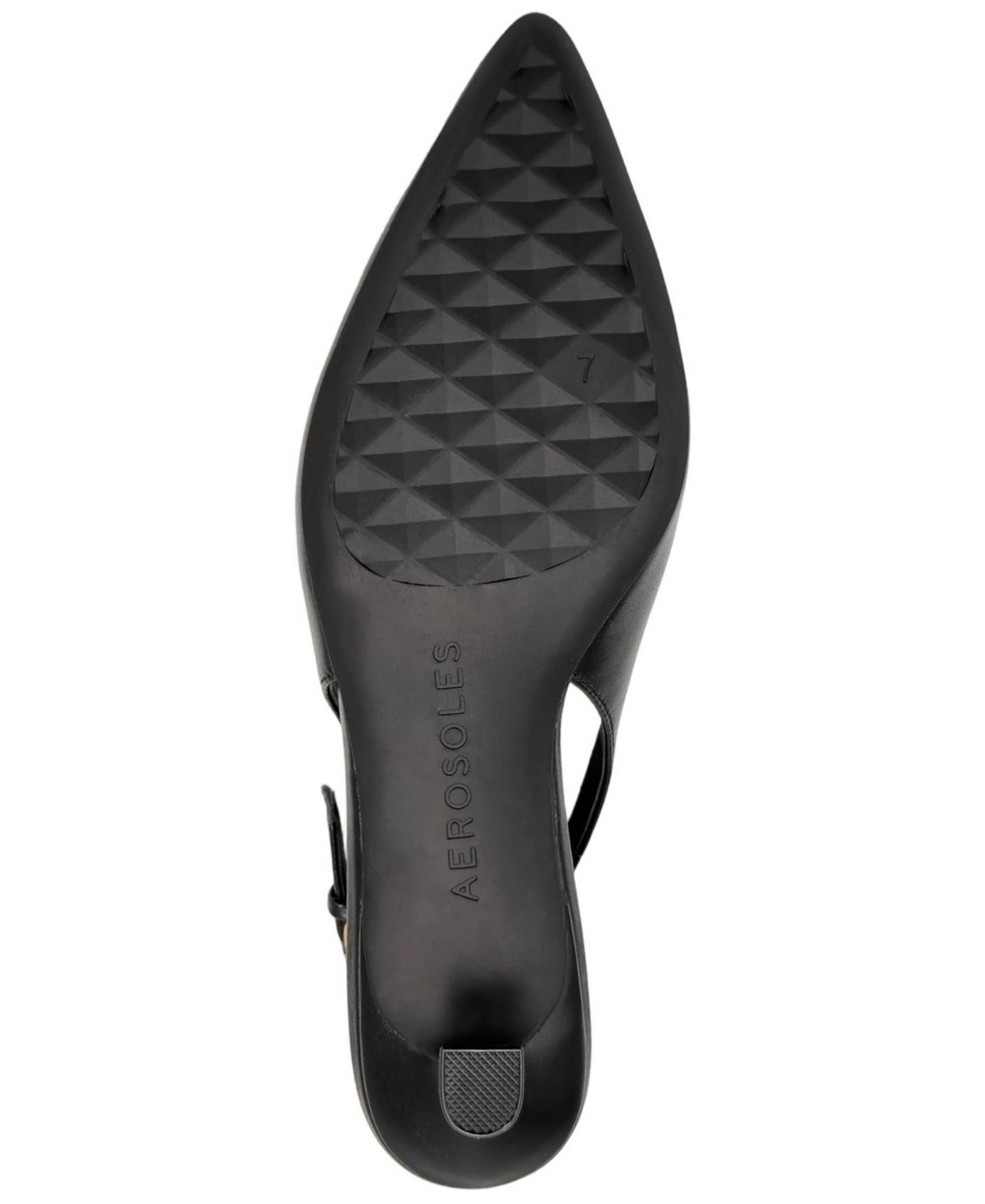 Женские туфли Aerosoles Raya Knot с открытой пяткой, цвет: Чёрный кожаный — фото 5
