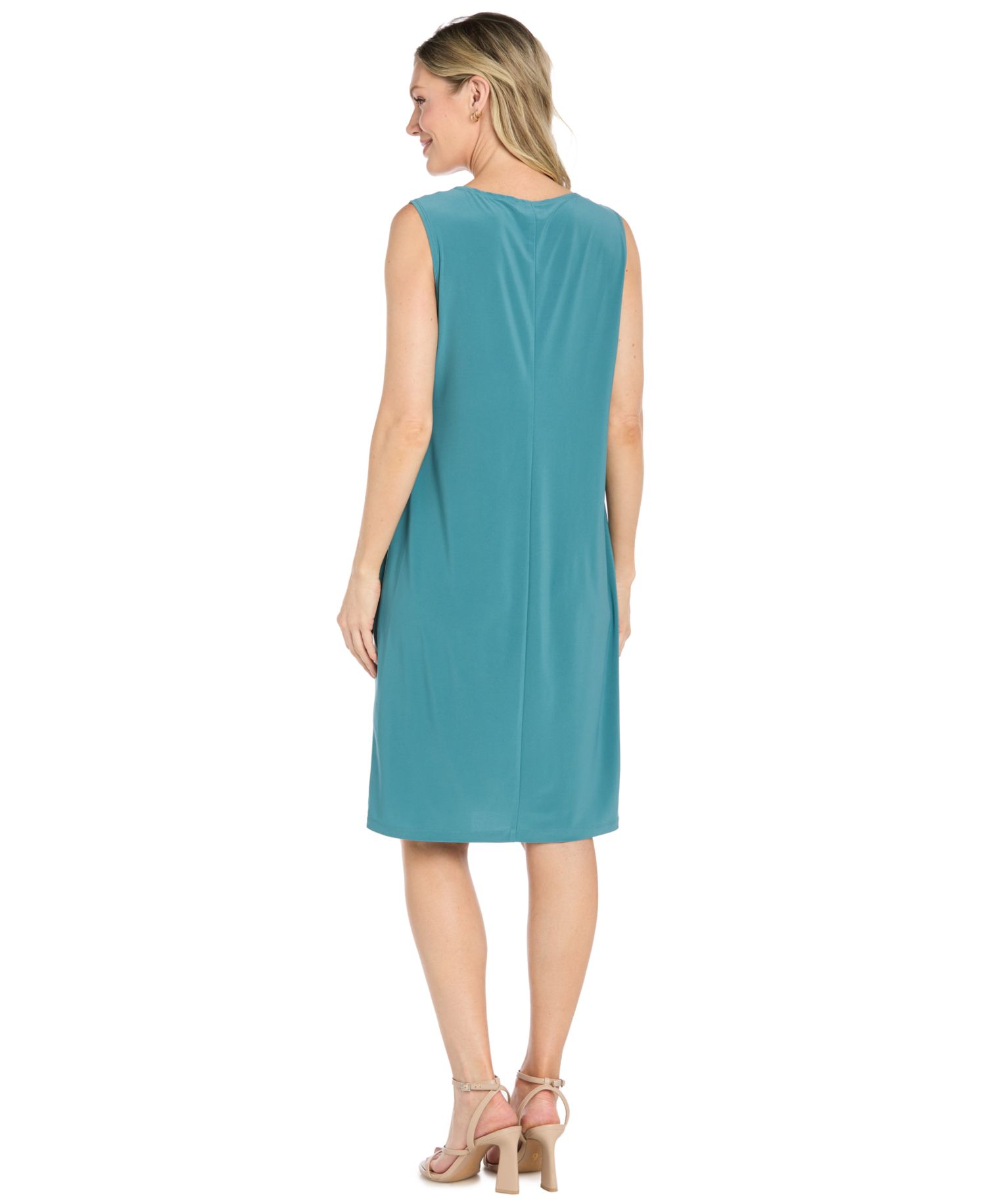 Petite Knee-Length 2-Piece Removable-Jacket Dress and Jacket Set