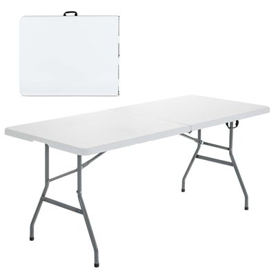 6' Folding Table Portable Plastic Indoor Party Dining Tables