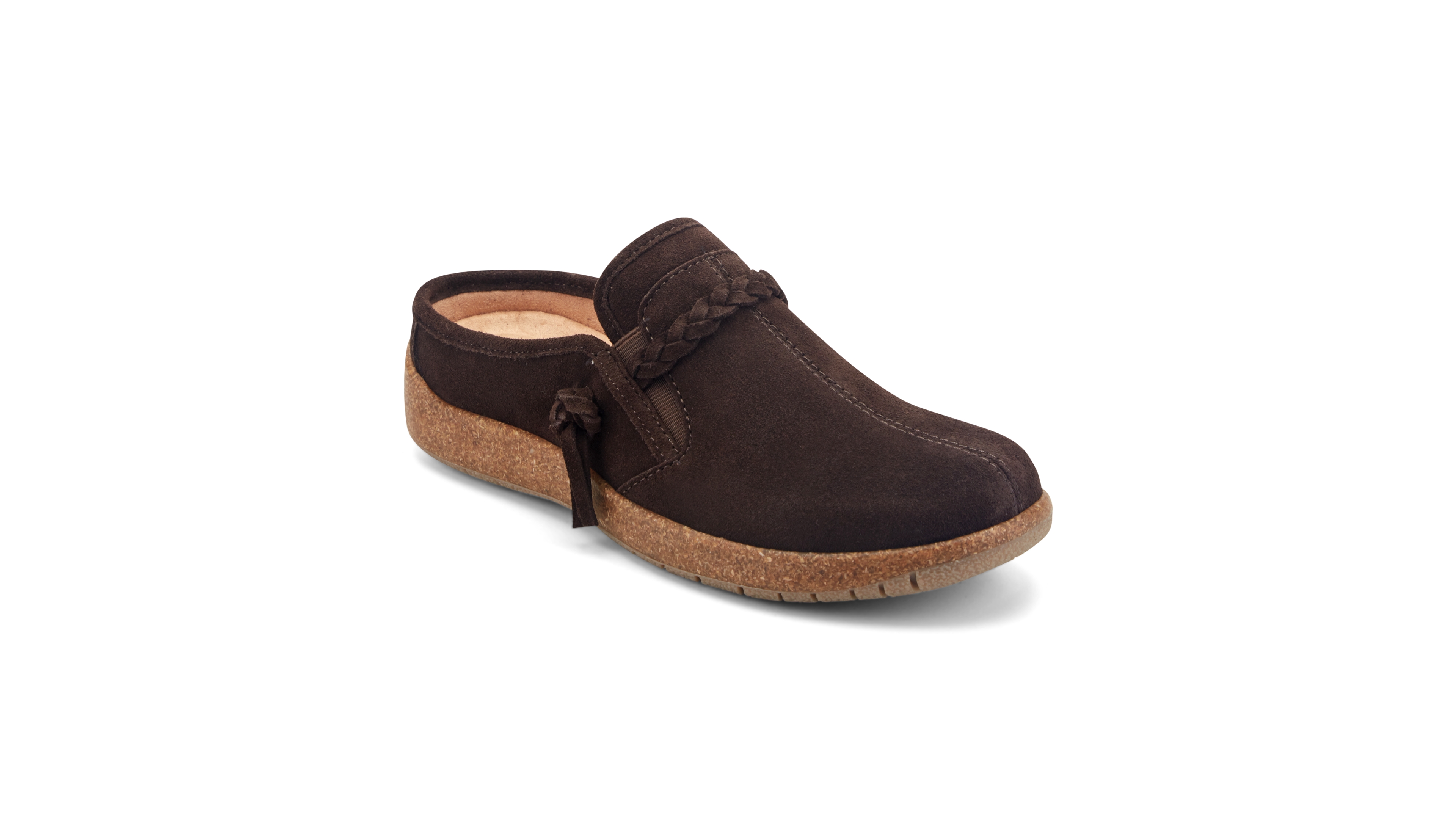 Earth Women's Rosalin Suede Braided Slip-On Clogs