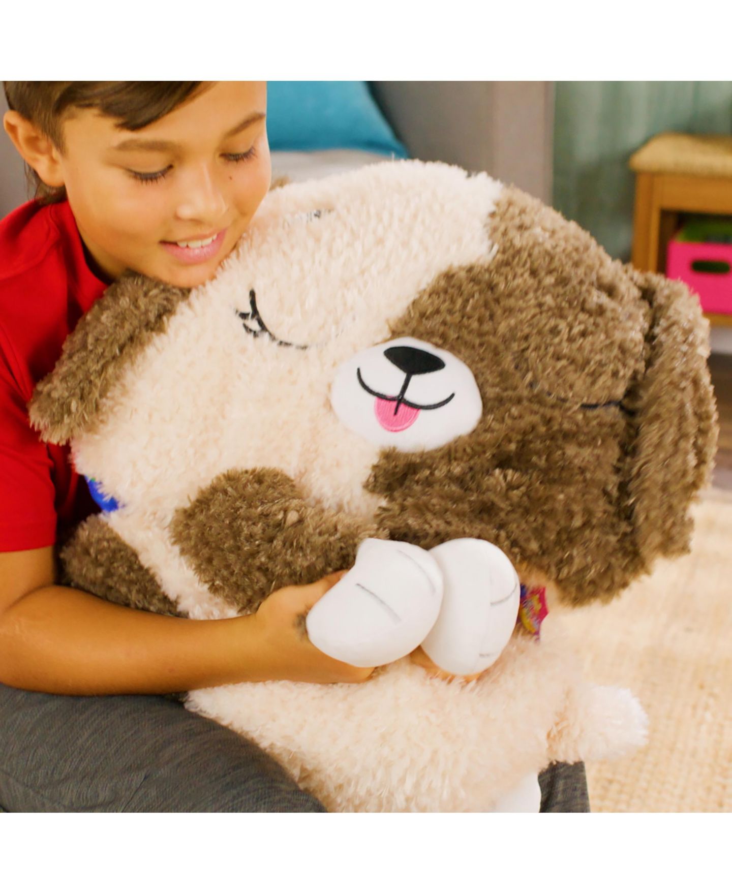 Детские мягкие игрушки Happy Nappers Medium Dog Weighted-Arms Pillow Sleepy Sack — фото 8