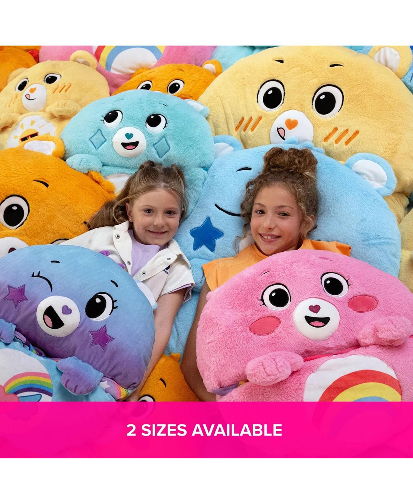 Детская мягкая игрушка Happy Nappers Care Bears Bedtime Bear Medium Weighted-Arms Pillow and Sleep Sack Plush — фото 7