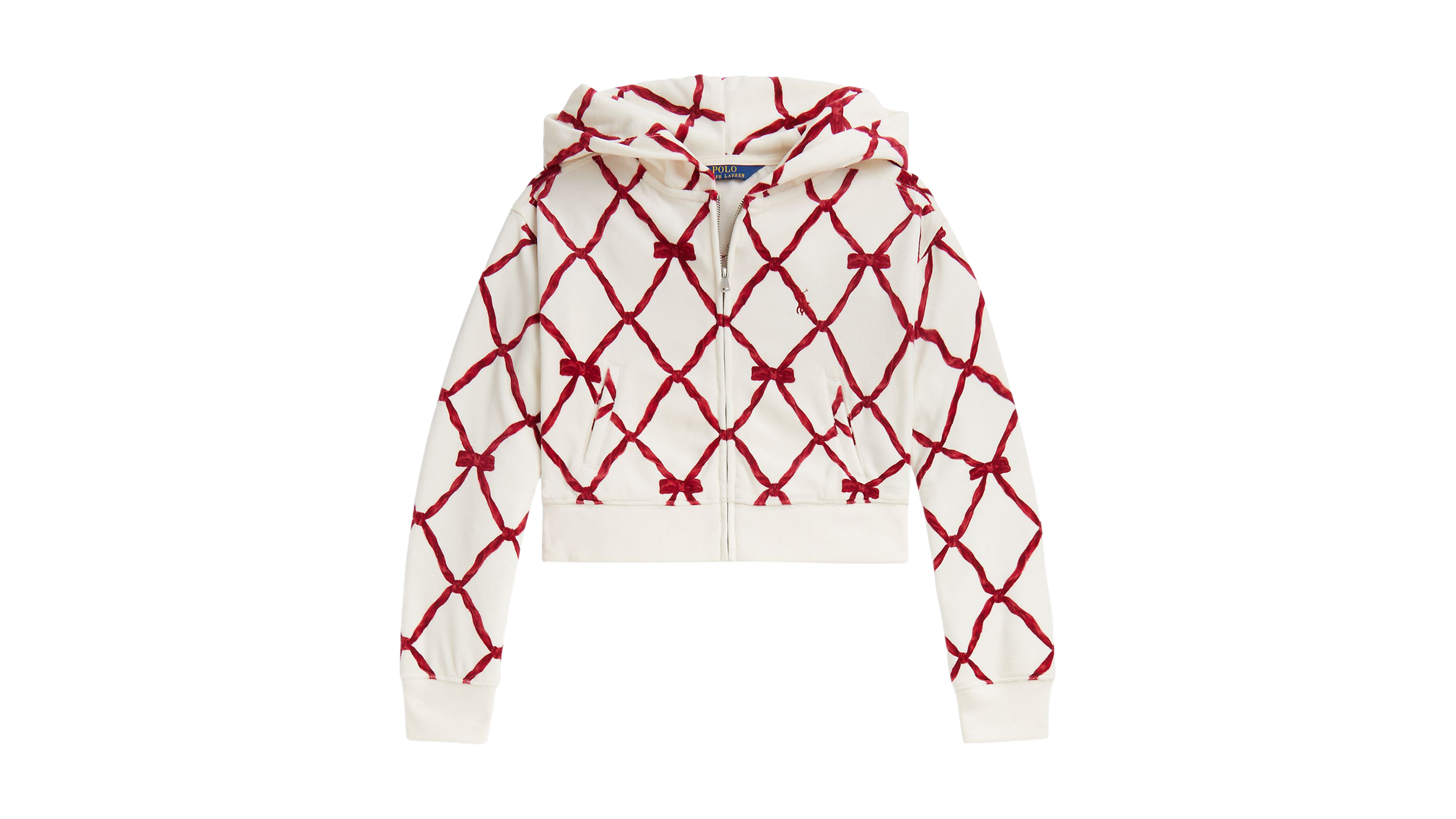 Polo Ralph Lauren Girls' 7-16 Velour Boxy Full-Zip Hoodie