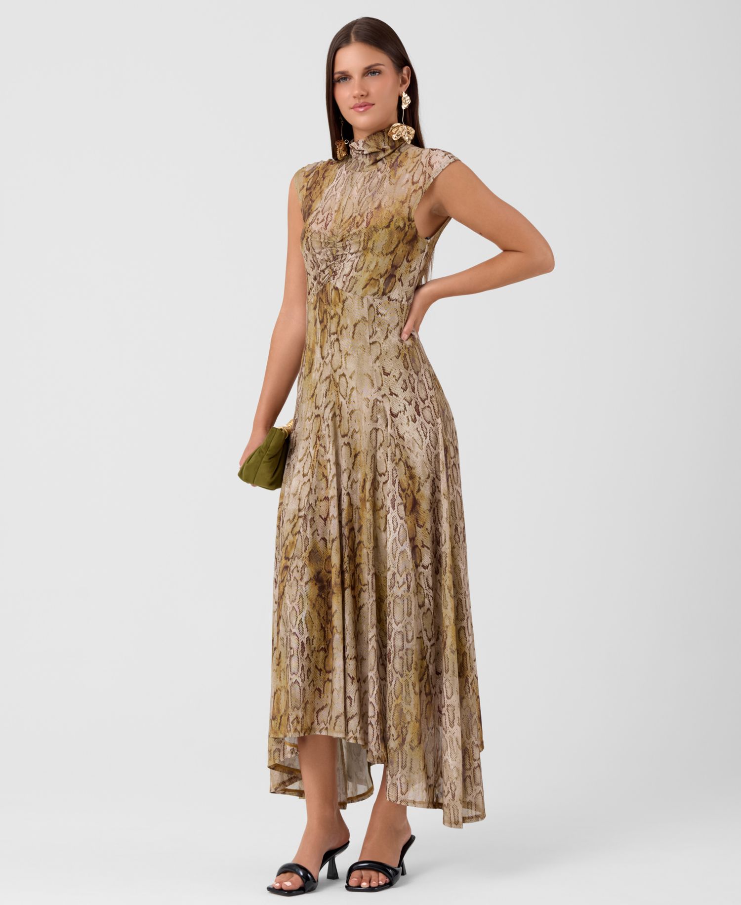 Women's Junette Mock Neck Godet