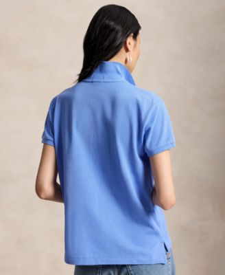 Women's Classic-Fit Mesh Polo Shirt thumbnail 5