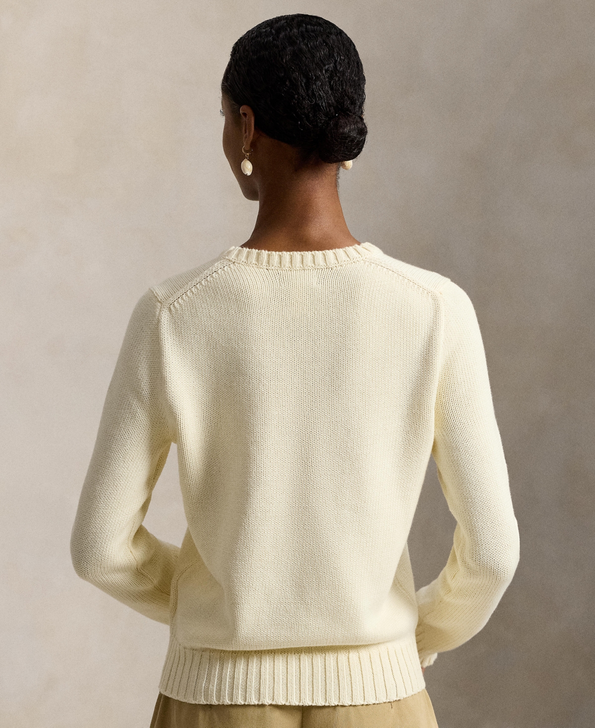 Polo Ralph Lauren Women's Flag Cotton Crewneck Sweater