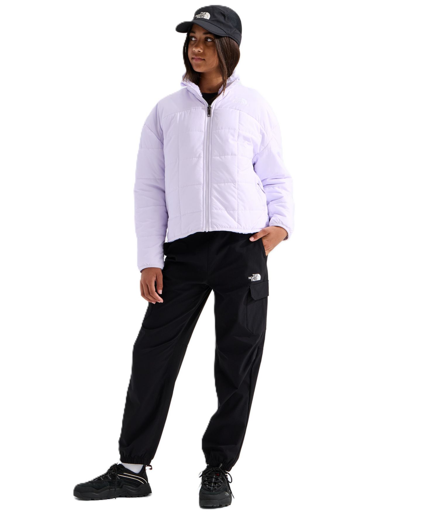 Куртка The North Face Reversible Shasta Full-Zip Jacket для девочек, цвет: Ледяной сиреневый — фото 2