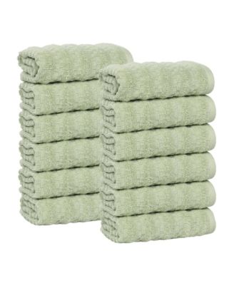 Zuma Cotton 12-Piece Face Towels Washcloths Set