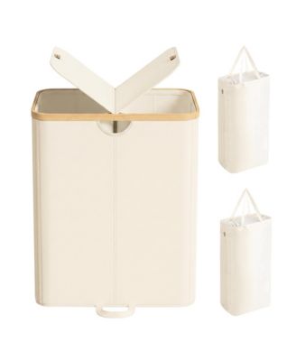 Laundry Hamper with Lid and Removable Liner, Large Basket, 23.8 Gal., 20.7 x 15.2 x 29.5 Inches