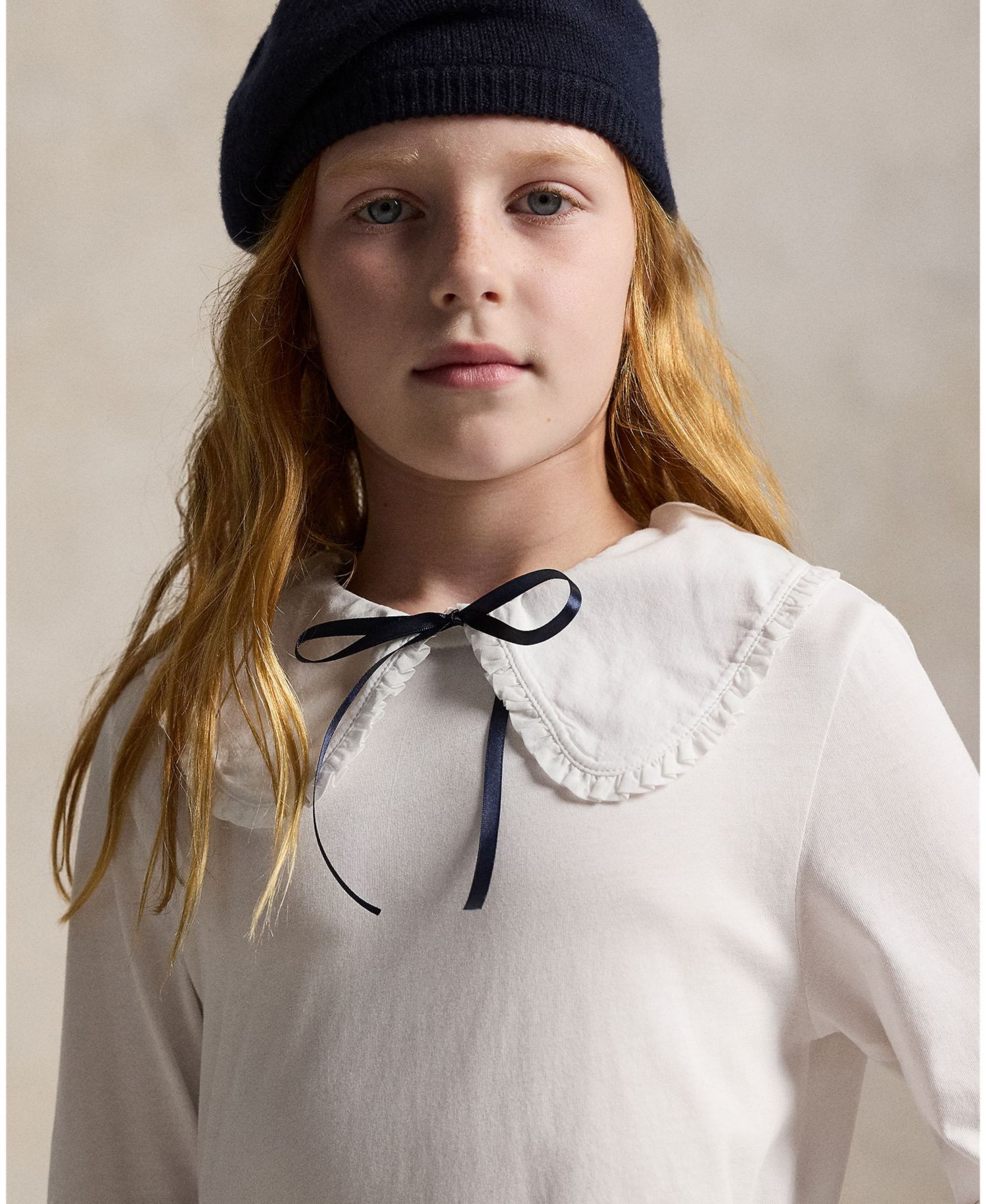 Girls' 7-16 Ruffled Cotton Jersey T-Shirt