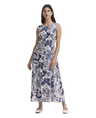 Women's Aimee Floral Sleeveless Midi Dress with Pockets