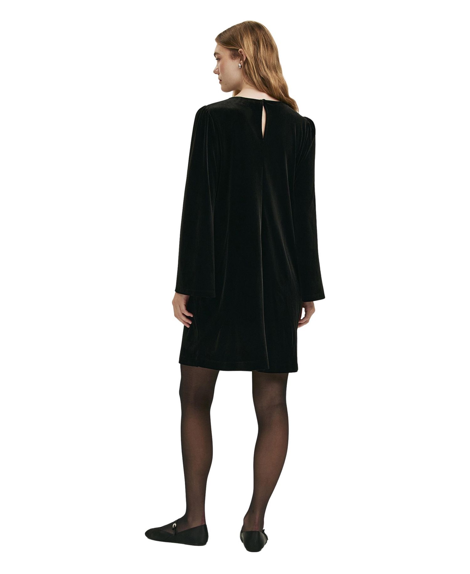 Women's Hattie Velvet Long-Sleeve Mini Dress