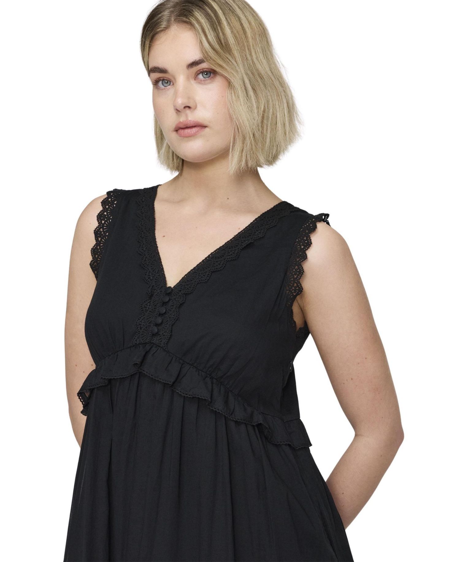 Women's Myriam Cotton A-Line Tiered Midi Dress