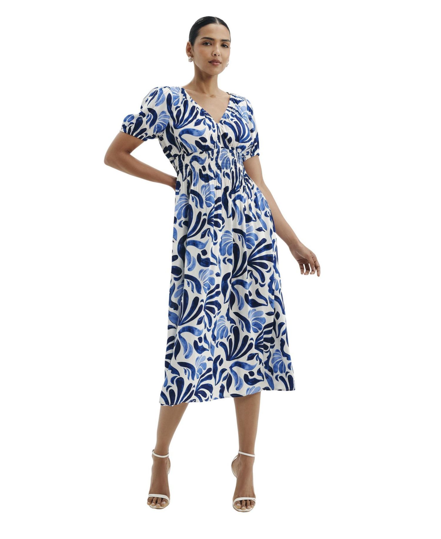 Women's Dolly Abstract-Print A-Line Midi Dress