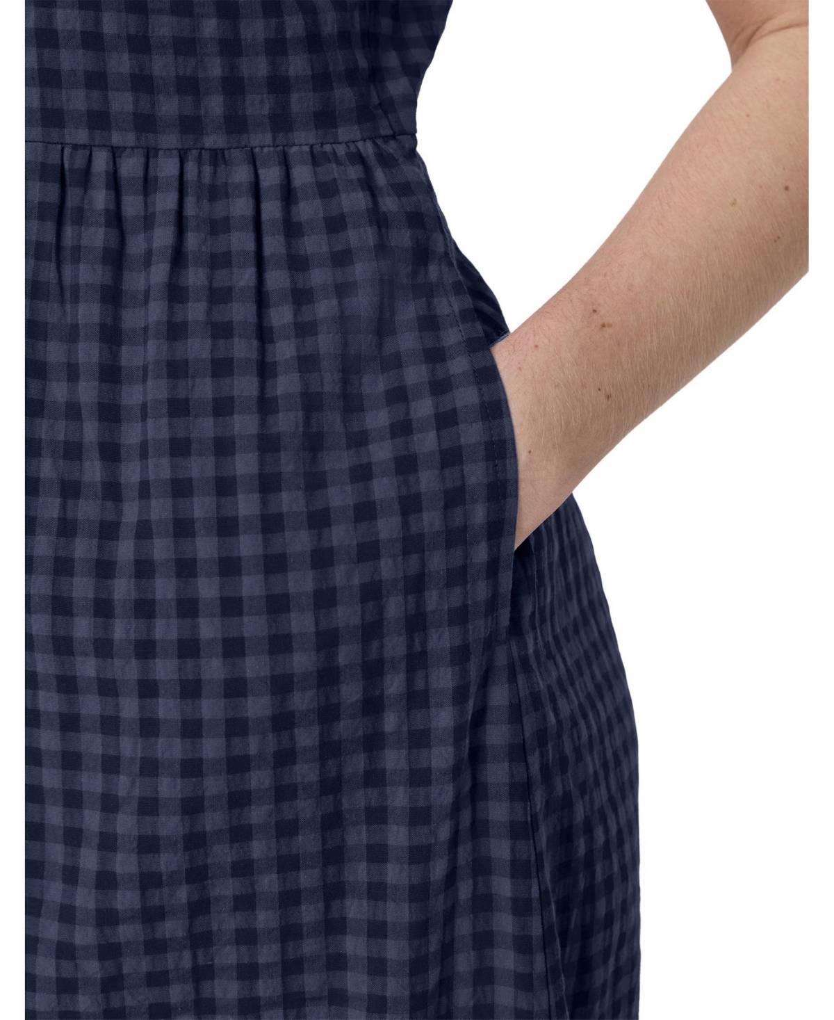 Finery London Women's Cara Gingham Seersucker Dress