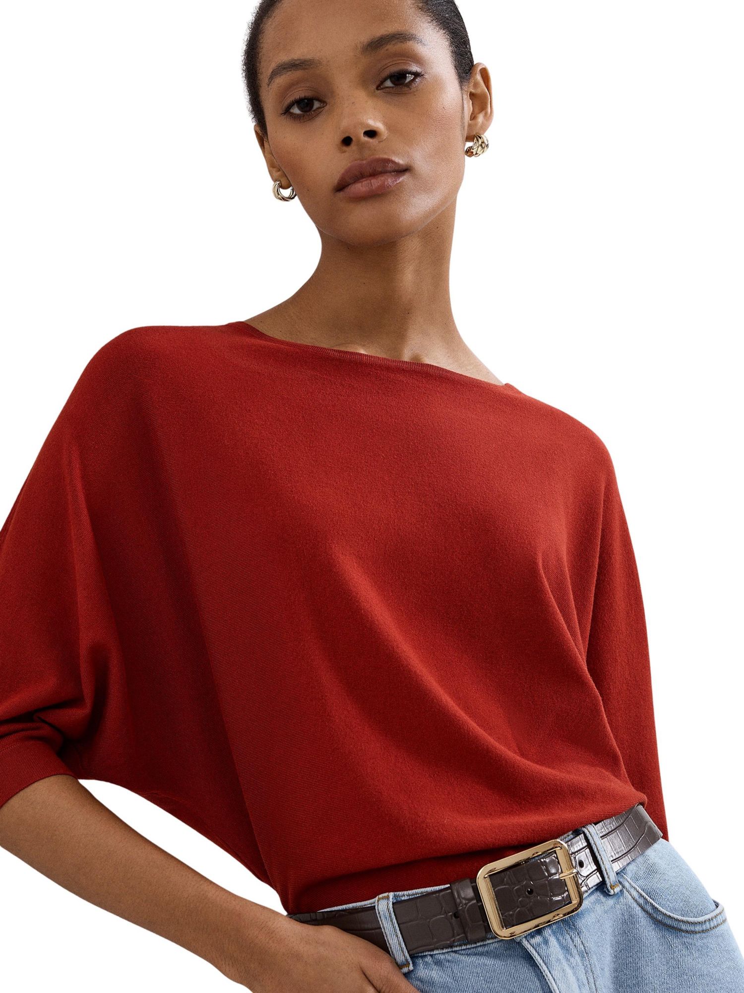 Women's Cristine Boat Neck 3/4-Sleeve Sweater