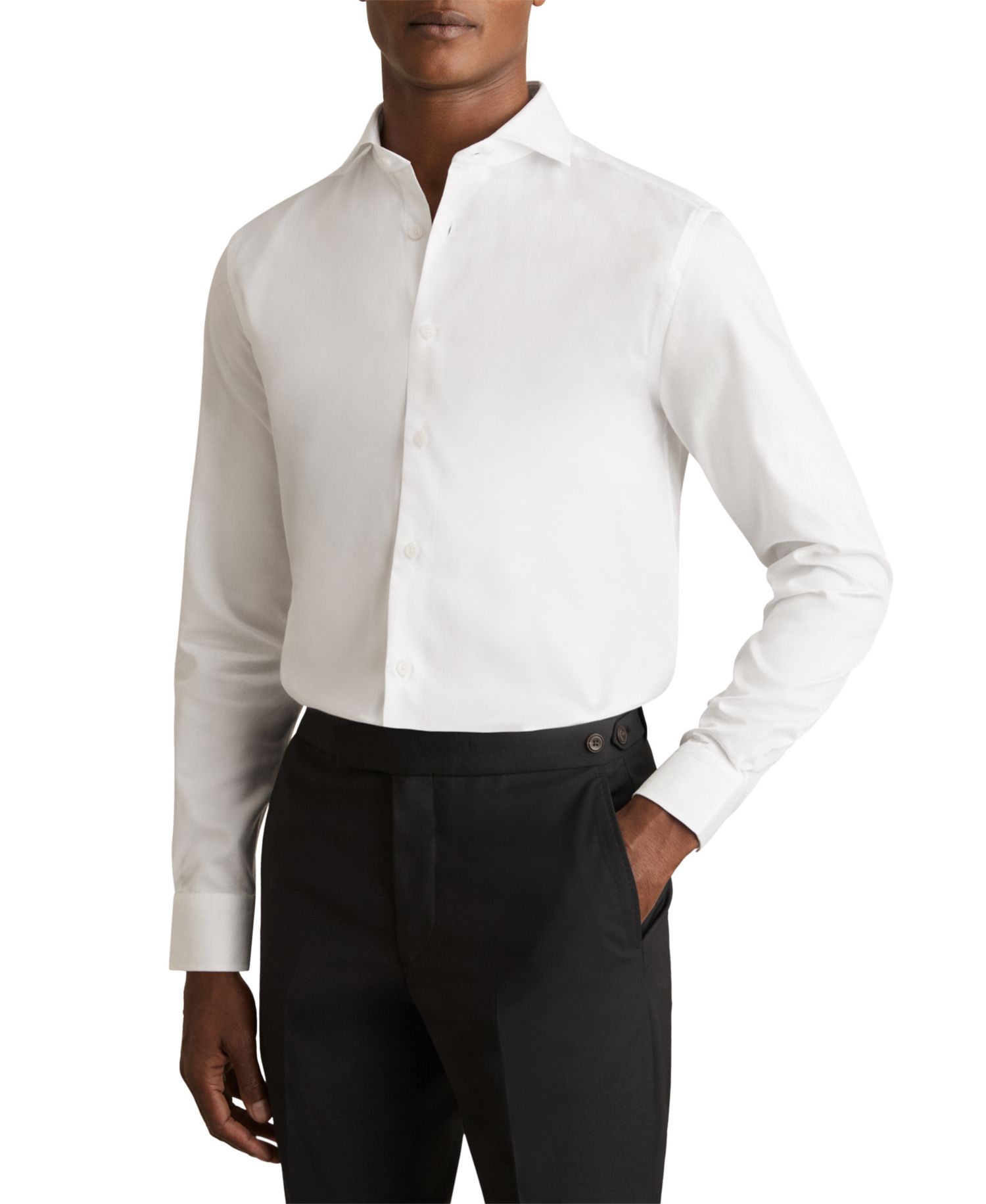 Men's Storm Regular-Fit Cutaway Collar Twill Dress Shirt