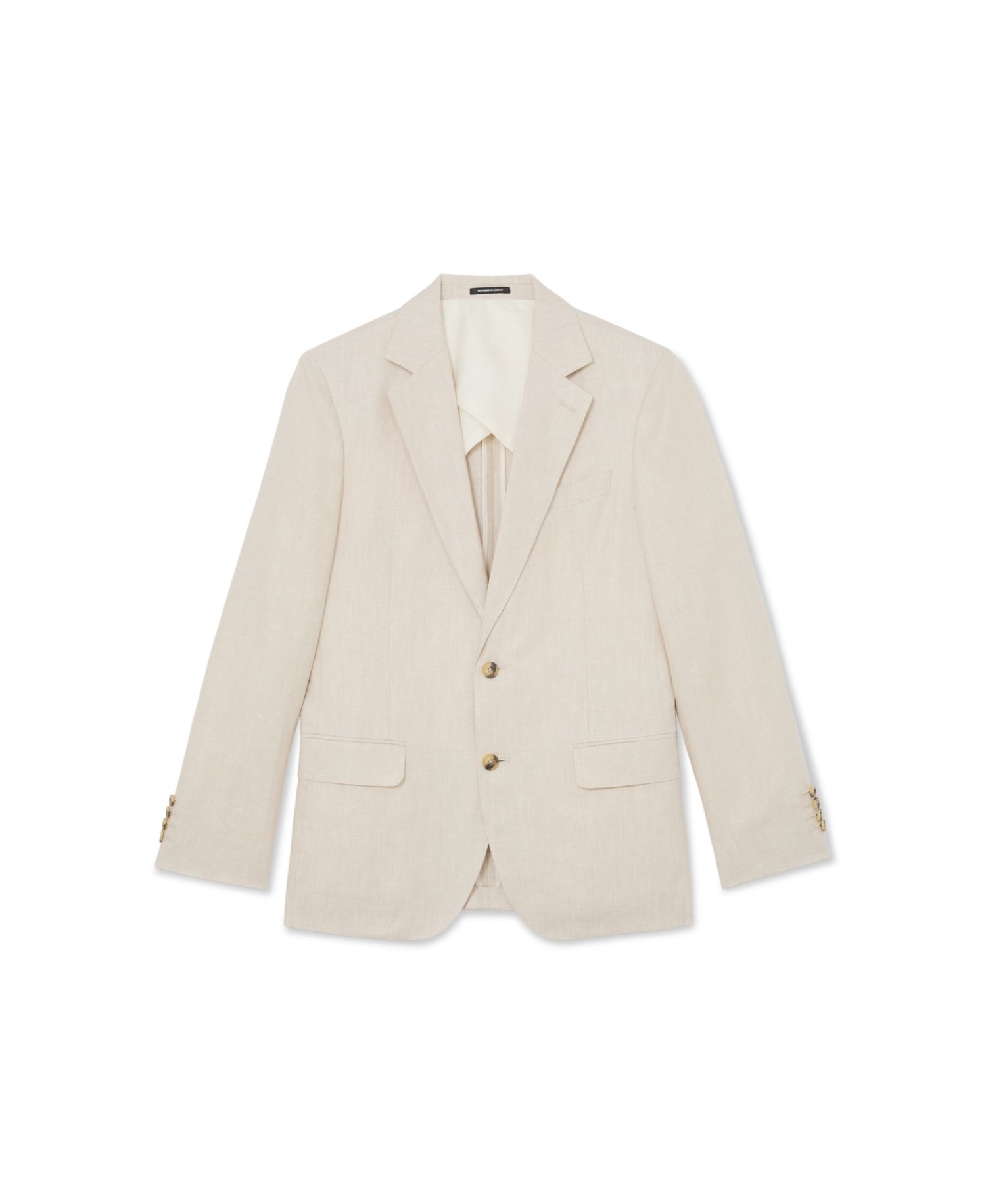Men's Atlantic Tailored-Fit Single-Breasted Linen-Twill Blazer