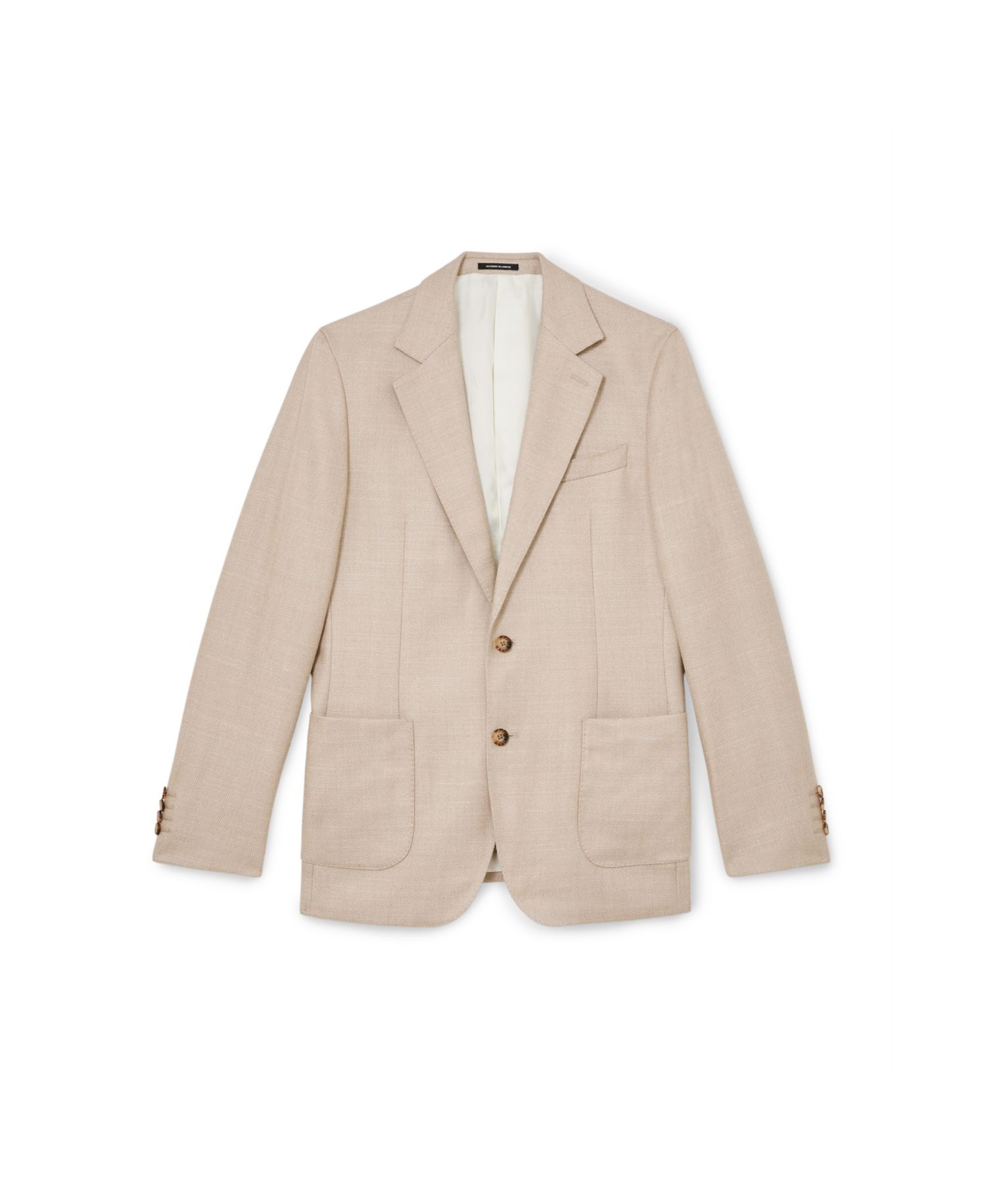 Men's Pelmet Wool-Blend Herringbone Single-Breasted Blazer