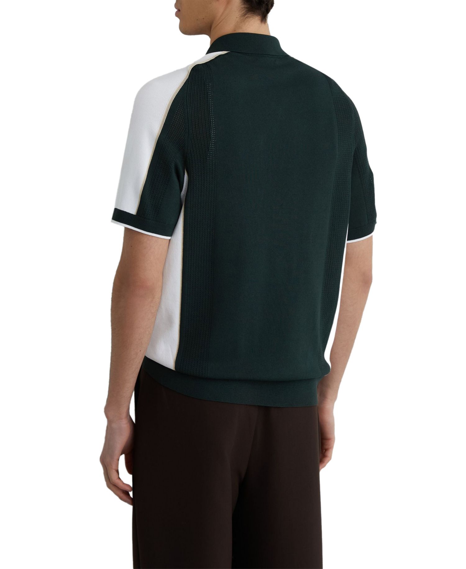 Men's Farley Slim-Fit Colour-Block Polo Collar Shirt