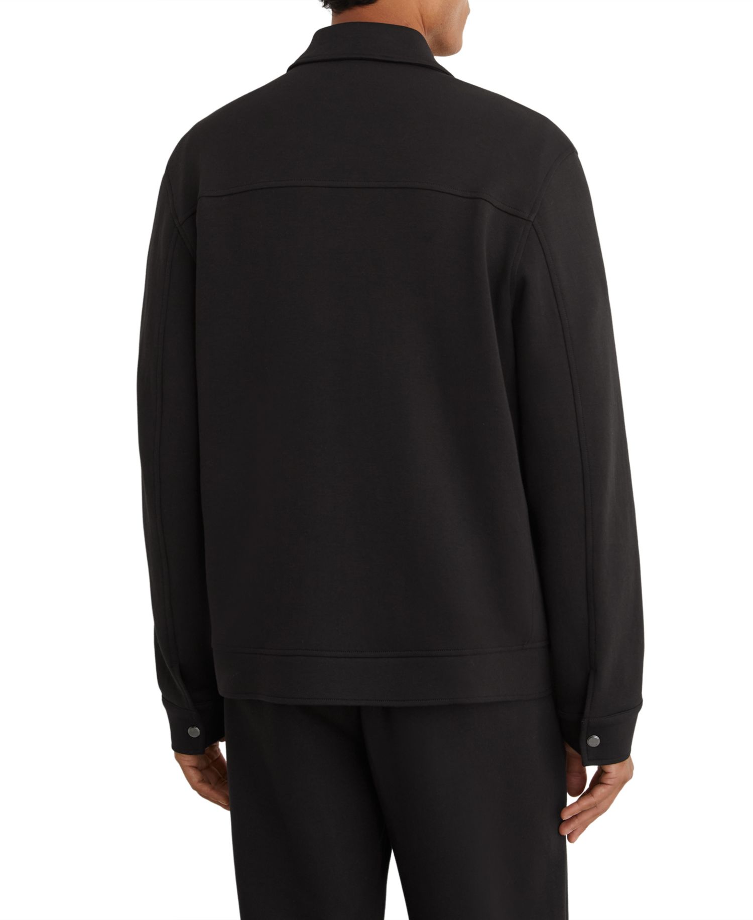 Men's Thom Sueded Interlock Jersey Regular-Fit Overshirt