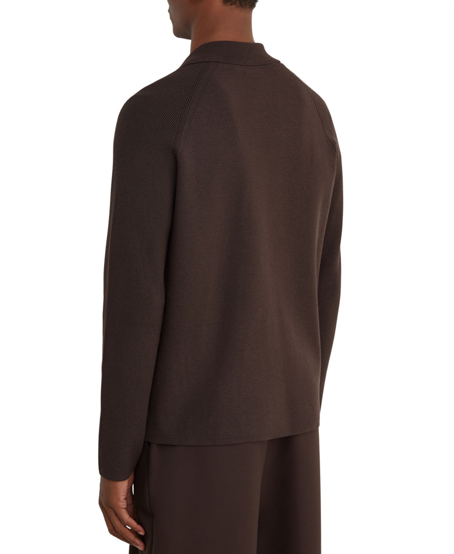 Men's Fitzwilliam Rib-Knit Button-Through Cardigan Sweater