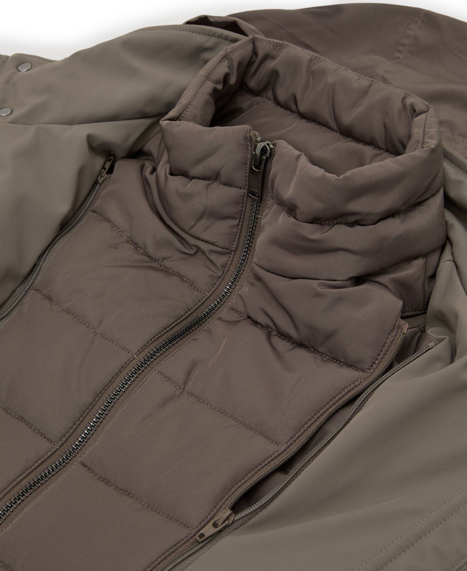 Men's Glick Hooded Removable Gilet Four-Pocket Jacket