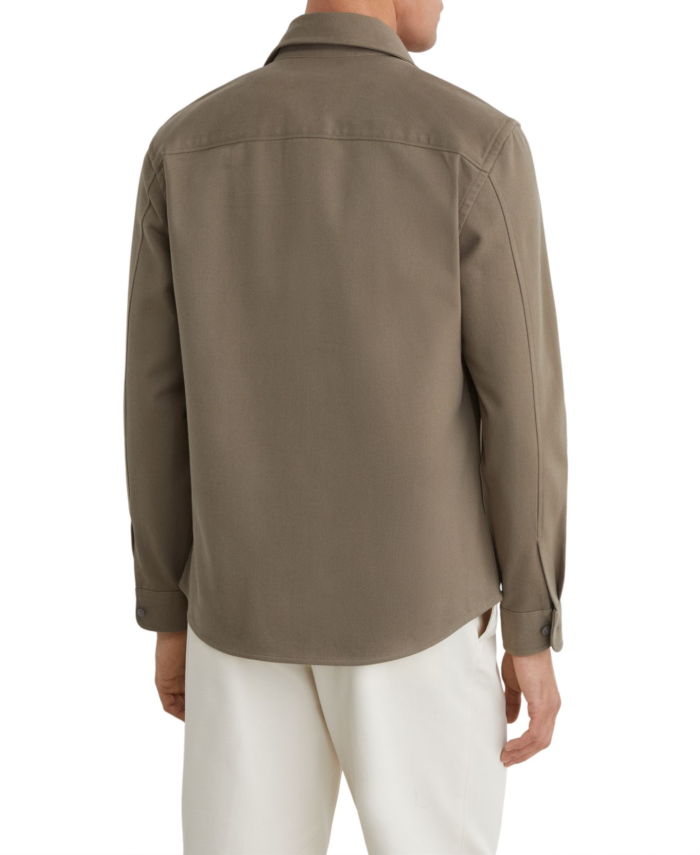 Мужская рубашка REISS Astra Long-Sleeve Cotton-Twill Regular-Fit — фото 2