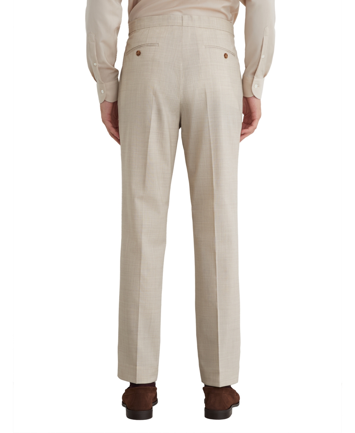 Reiss Men's Vita Pin-Check Classic-Fit Wool-Blend Pants