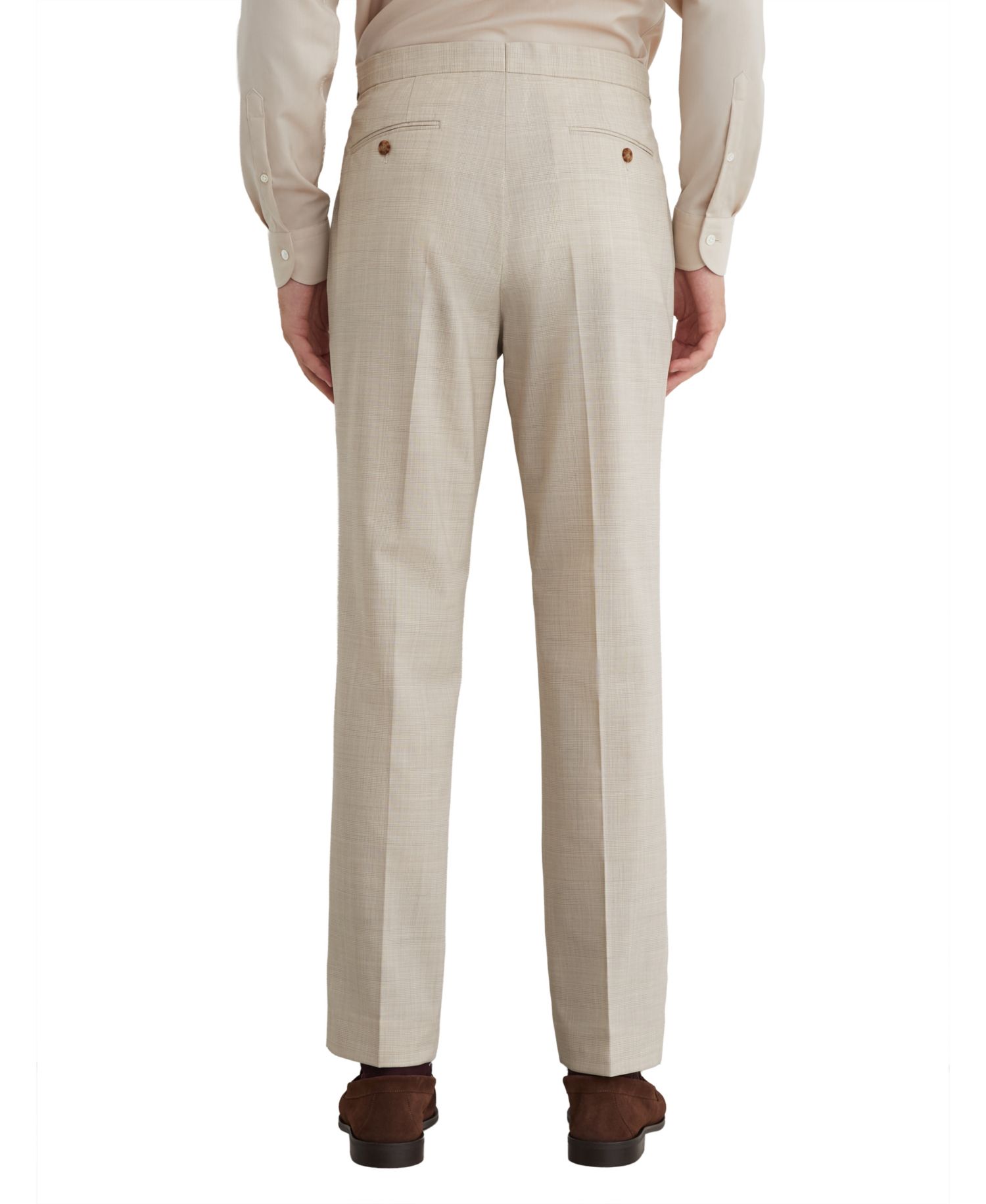 Men's Vita Pin-Check Classic-Fit Wool-Blend Pants