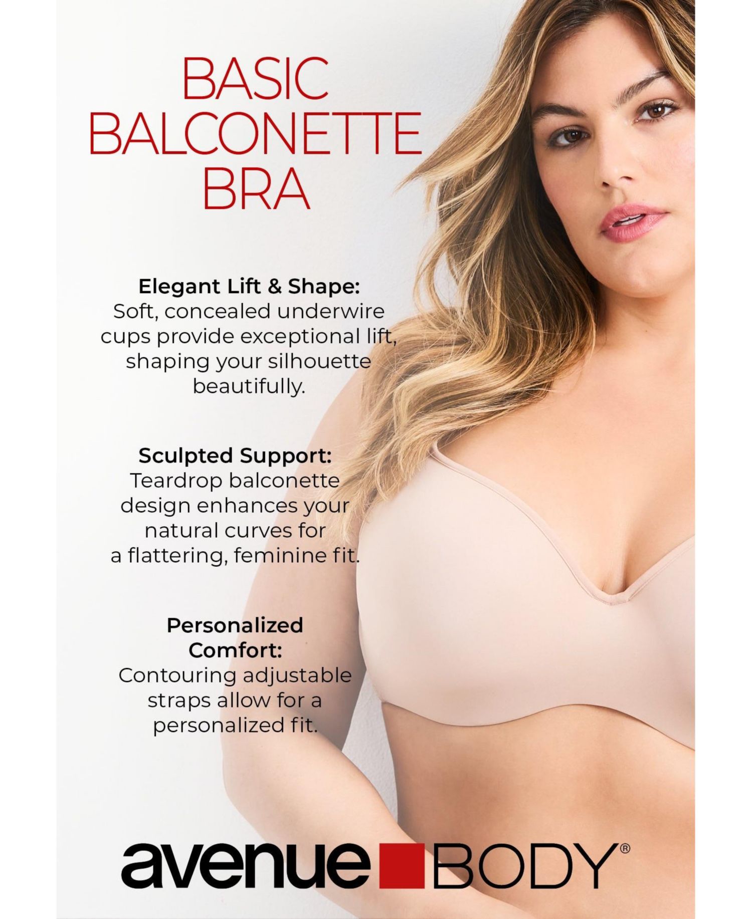 Women's Basic Balconette Bra