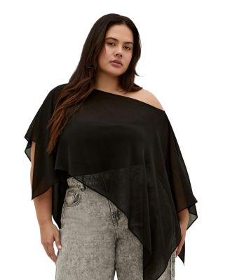 Women's Sheer Chiffon Poncho top