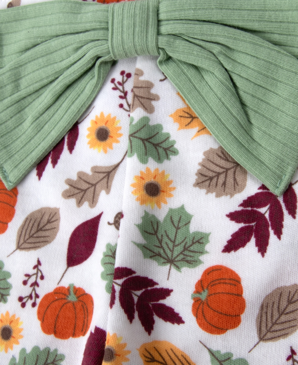 Baby Essentials Girls' 0-5T Thankful Long-Sleeve Ribbed Thanksgiving 4-Piece Set