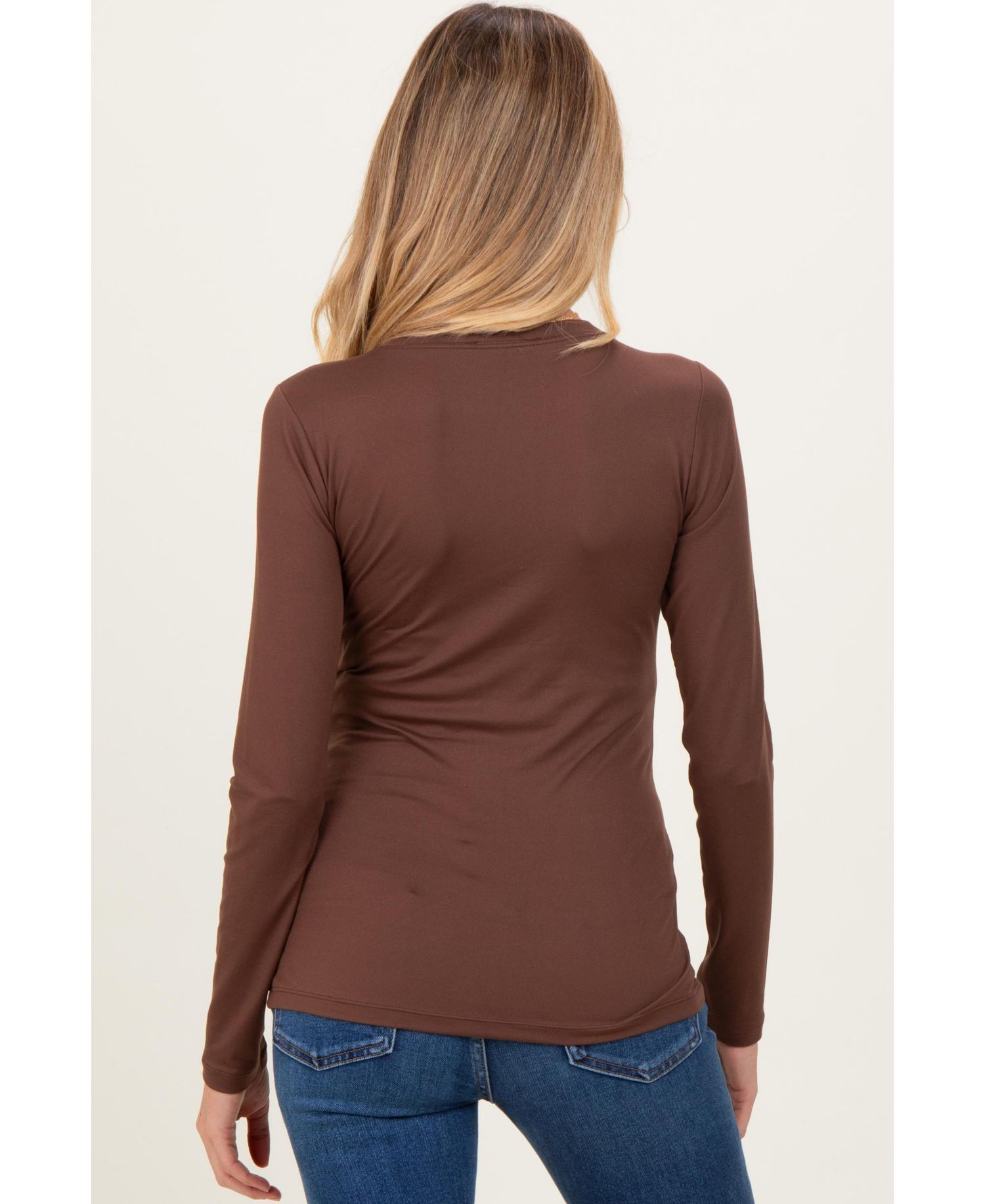 Women's Maternity Basic Long Sleeve Top