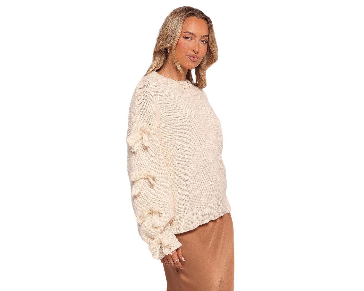 Women's Lover Tie-Sleeve Crewneck Sweater
